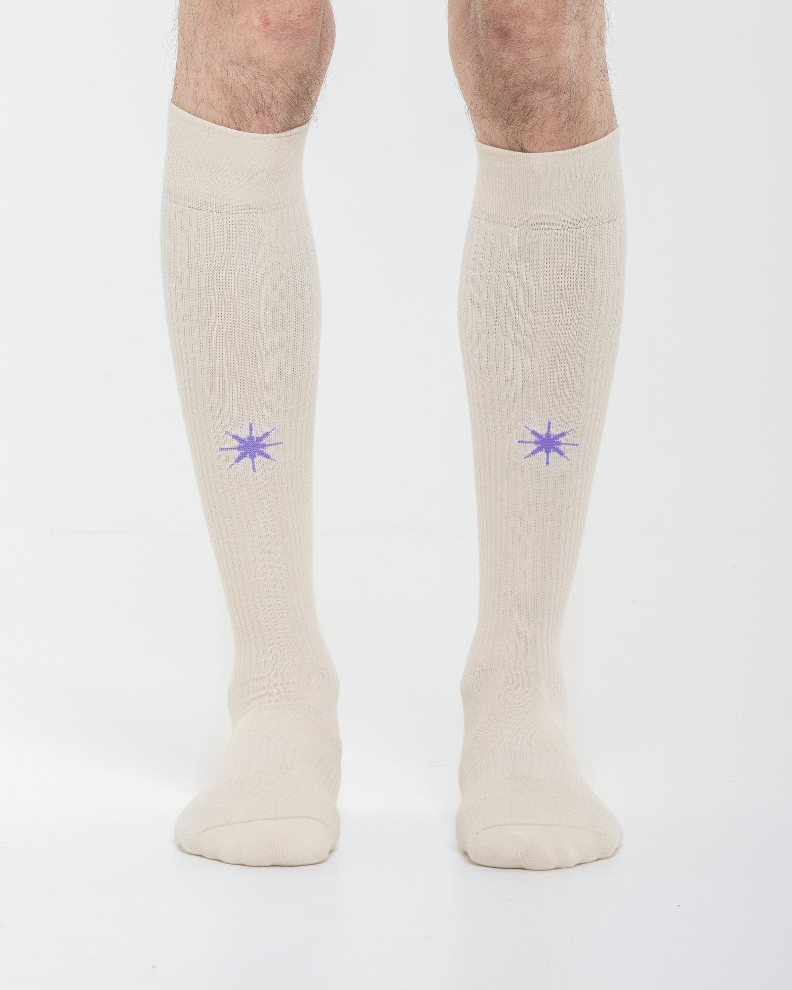 Cardo Radura Apex Knee High socks worn by a model against a white background.