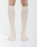 Cardo Radura Field Knee High socks worn by a model against a white background.