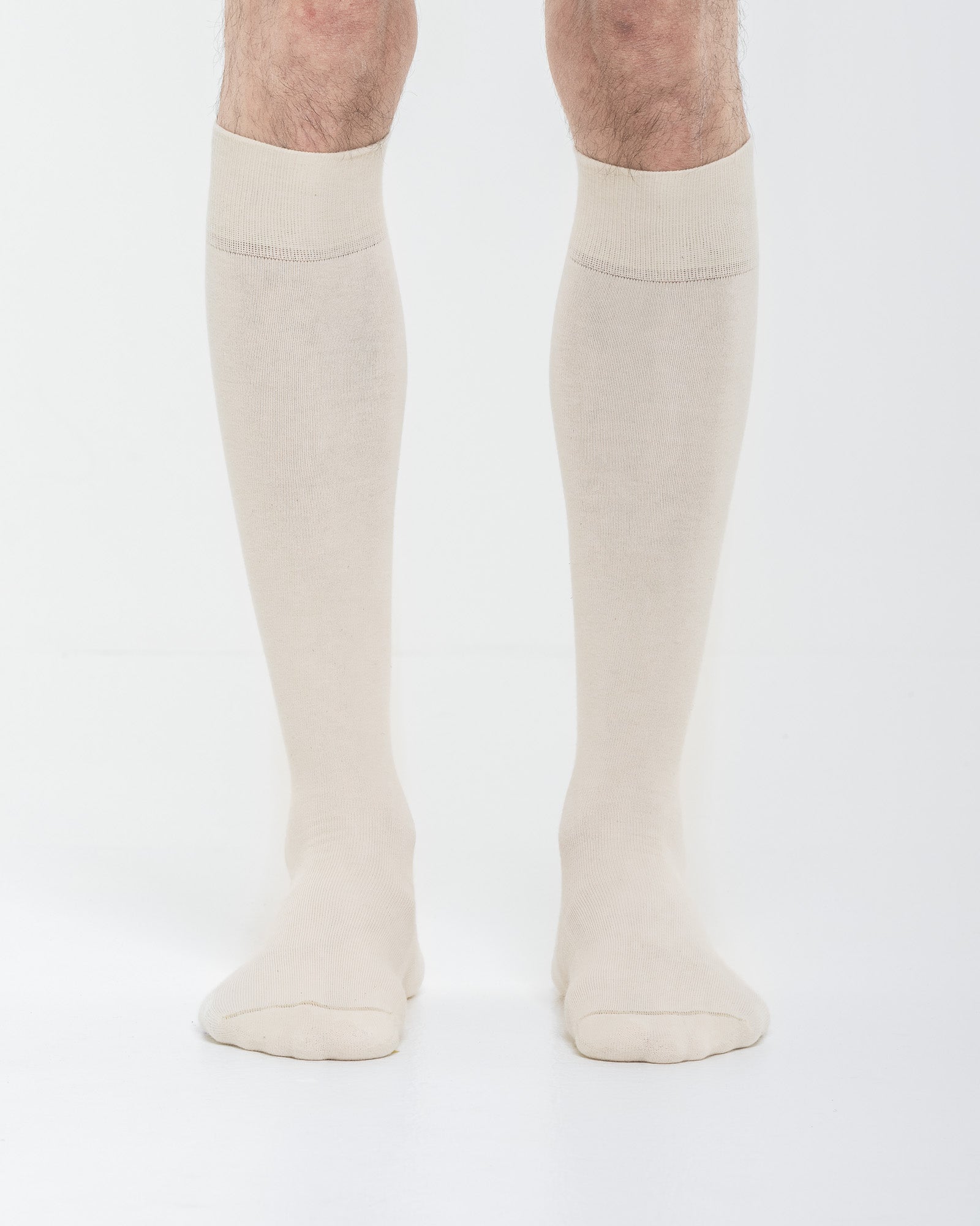 Cardo Radura Field Knee High socks worn by a model against a white background.