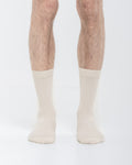 Cardo Radura Field Half Calf socks worn by a model against a white background.
